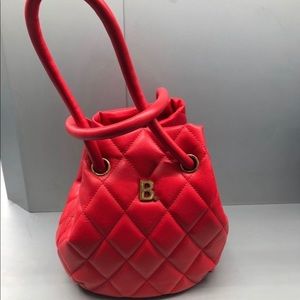 Balenciaga Leather Bucket Bag